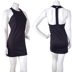 Zara Black Sleeveless Open Back Mini Dress